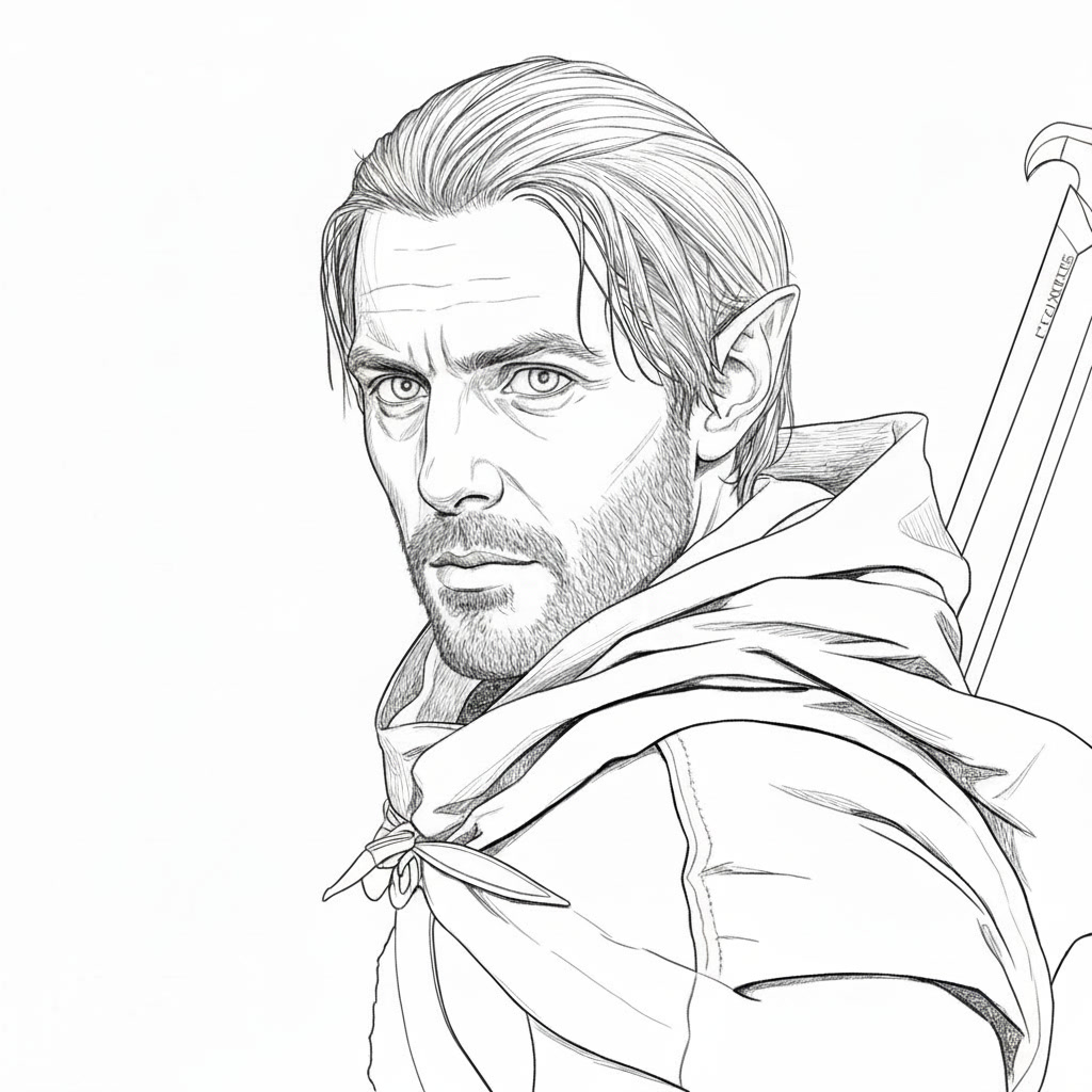 AI-generated sketch of Killian — the bar to clear